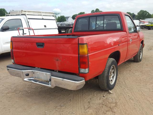 1N6SD11S9SC375631 - 1995 NISSAN TRUCK E/XE RED photo 4