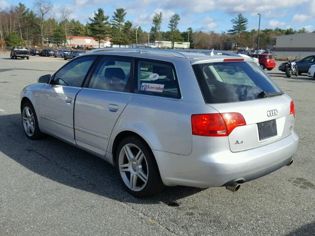 WAUKF78E37A010572 - 2007 AUDI A4 2.0T AV SILVER photo 3