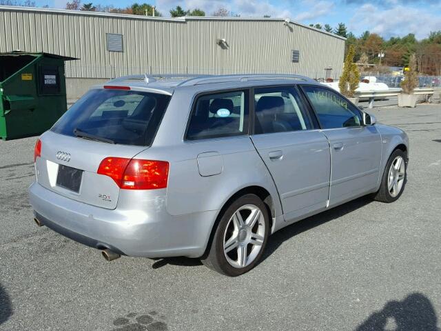 WAUKF78E37A010572 - 2007 AUDI A4 2.0T AV SILVER photo 4