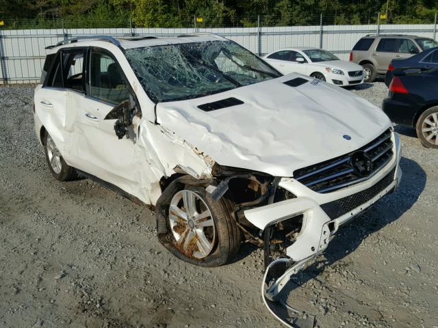 4JGDA5HB4CA026449 - 2012 MERCEDES-BENZ ML 350 4MA WHITE photo 1