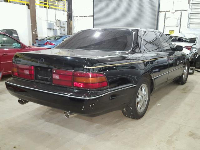 JT8UF11EXP0152375 - 1993 LEXUS LS 400 BLACK photo 4