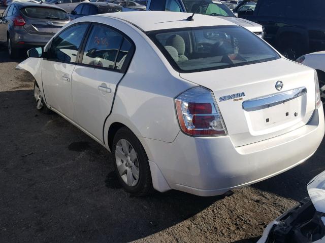 3N1AB6AP7AL602754 - 2010 NISSAN SENTRA 2.0 WHITE photo 3