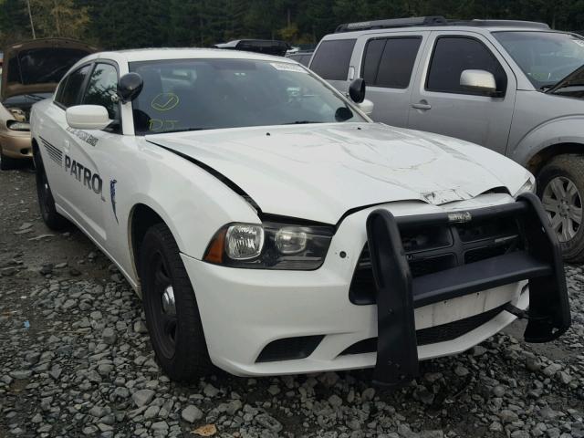 2B3CL1CG0BH565030 - 2011 DODGE CHARGER PO WHITE photo 1