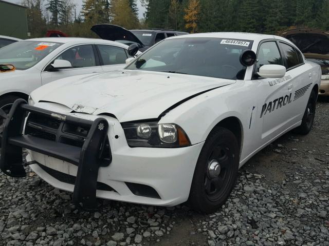 2B3CL1CG0BH565030 - 2011 DODGE CHARGER PO WHITE photo 2