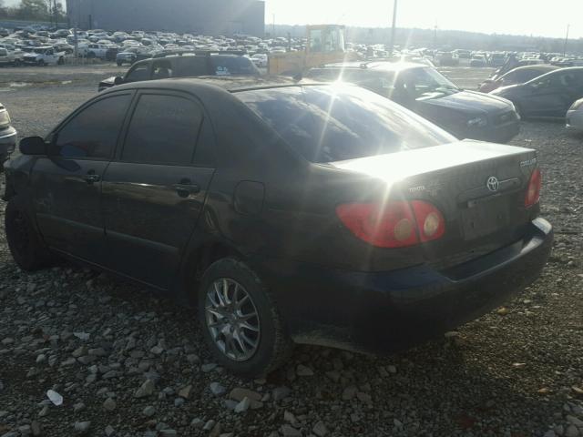 1NXBR32E75Z421377 - 2005 TOYOTA COROLLA BLACK photo 3