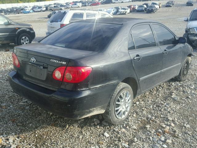 1NXBR32E75Z421377 - 2005 TOYOTA COROLLA BLACK photo 4