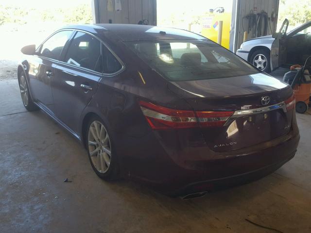 4T1BK1EB7DU059365 - 2013 TOYOTA AVALON BAS MAROON photo 3