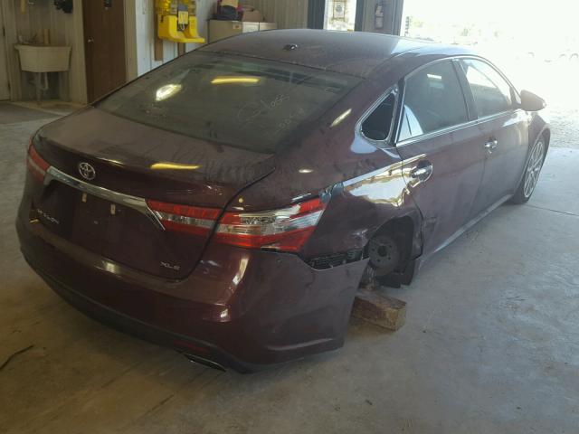 4T1BK1EB7DU059365 - 2013 TOYOTA AVALON BAS MAROON photo 4
