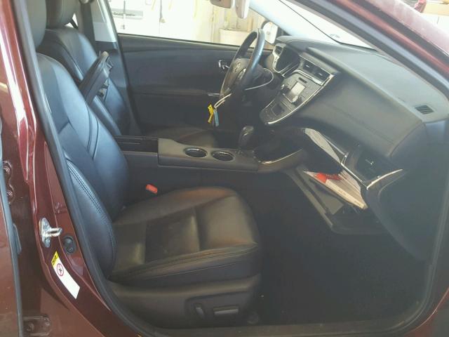 4T1BK1EB7DU059365 - 2013 TOYOTA AVALON BAS MAROON photo 5
