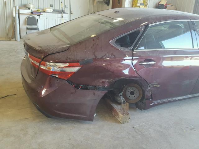 4T1BK1EB7DU059365 - 2013 TOYOTA AVALON BAS MAROON photo 9