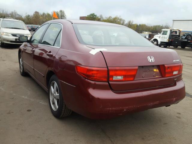 1HGCM56755A002610 - 2005 HONDA ACCORD EX RED photo 3