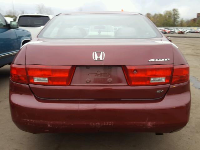 1HGCM56755A002610 - 2005 HONDA ACCORD EX RED photo 9