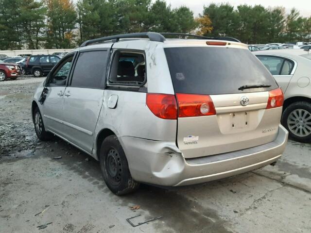 5TDZA23C76S572582 - 2006 TOYOTA SIENNA CE SILVER photo 3