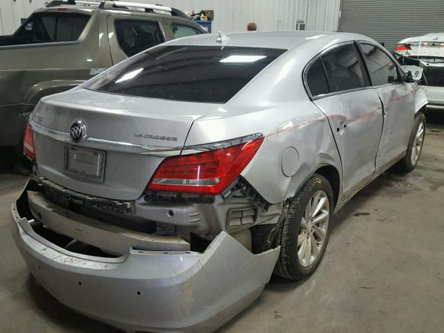 1G4GB5G36EF100335 - 2014 BUICK LACROSSE SILVER photo 4