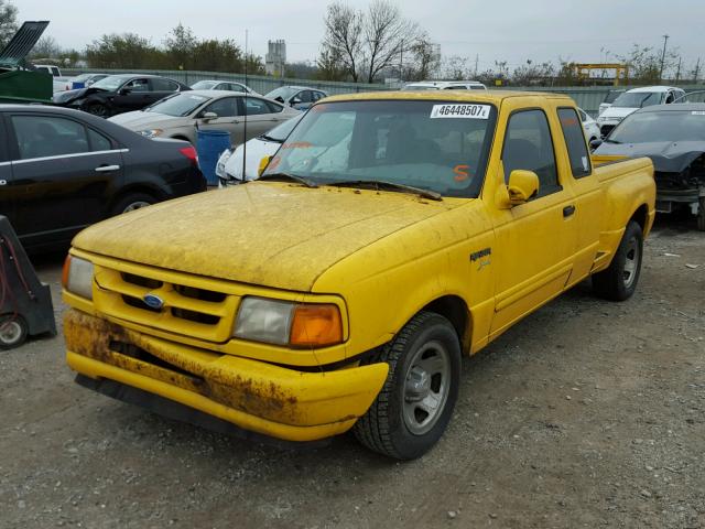 1FTCR14UXTPA77184 - 1996 FORD RANGER SUP YELLOW photo 2
