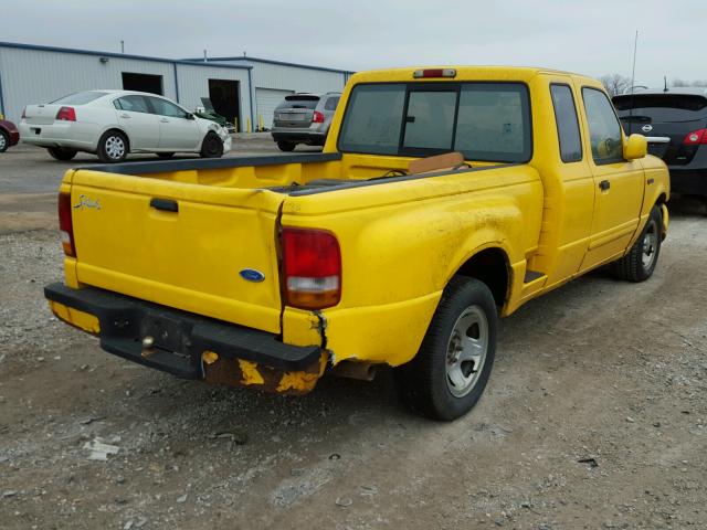 1FTCR14UXTPA77184 - 1996 FORD RANGER SUP YELLOW photo 4