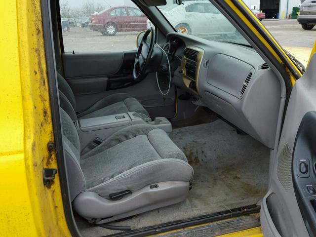 1FTCR14UXTPA77184 - 1996 FORD RANGER SUP YELLOW photo 5