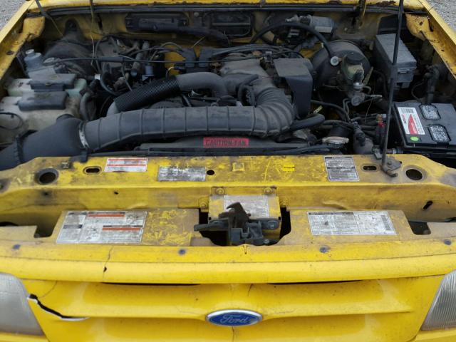 1FTCR14UXTPA77184 - 1996 FORD RANGER SUP YELLOW photo 7