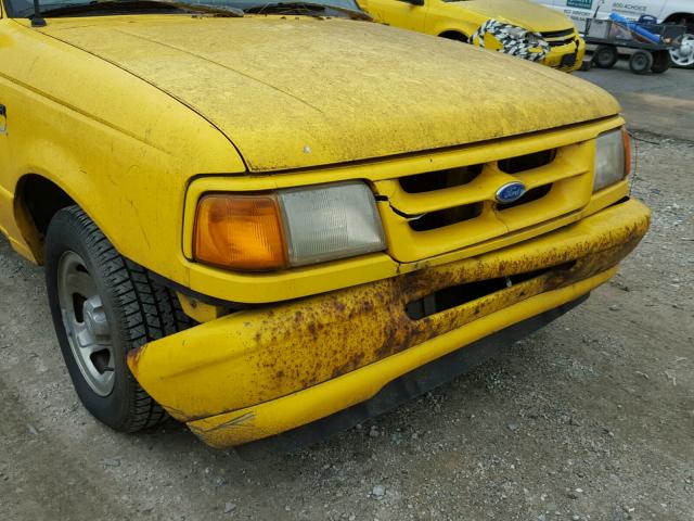 1FTCR14UXTPA77184 - 1996 FORD RANGER SUP YELLOW photo 9