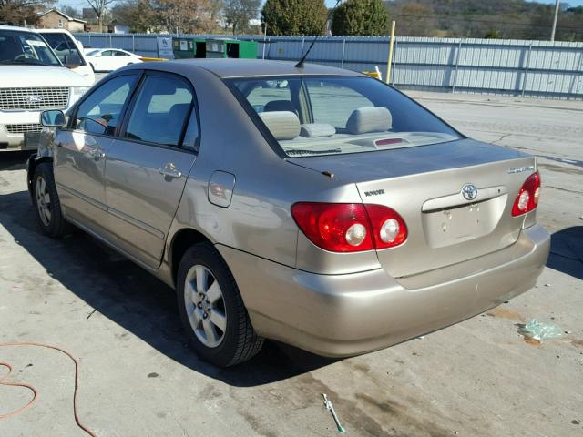 2T1BR32E16C560133 - 2006 TOYOTA COROLLA BEIGE photo 3