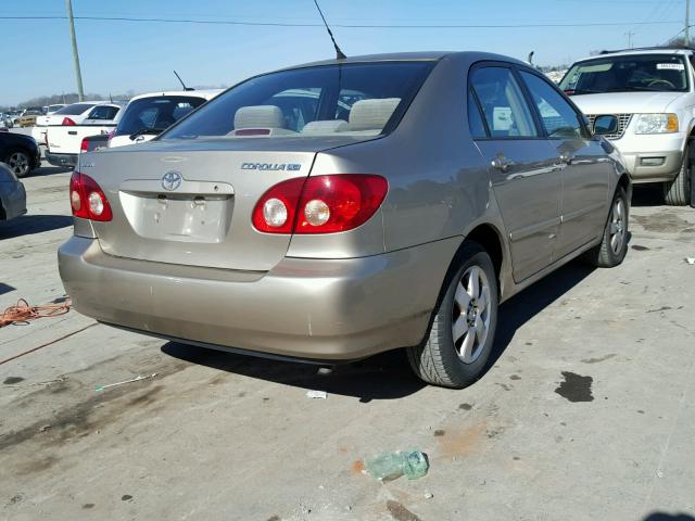 2T1BR32E16C560133 - 2006 TOYOTA COROLLA BEIGE photo 4