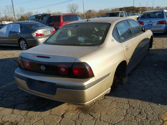 2G1WF52E059284945 - 2005 CHEVROLET IMPALA TAN photo 4