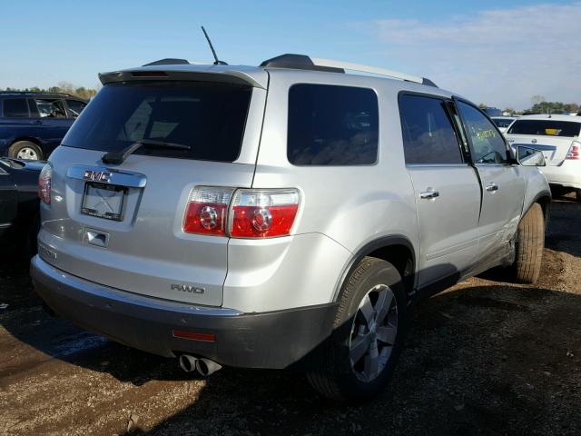 1GKLVMEDXAJ109292 - 2010 GMC ACADIA SLT SILVER photo 4