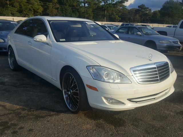 WDDNG71X17A029572 - 2007 MERCEDES-BENZ S 550 WHITE photo 1