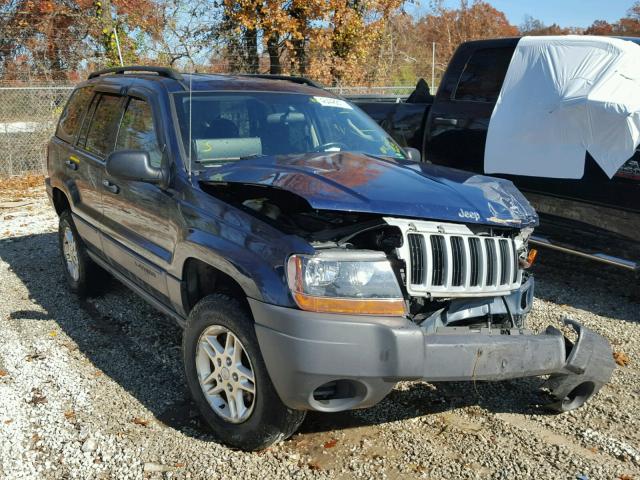 1J4GW48S54C175501 - 2004 JEEP GRAND CHER BLUE photo 1