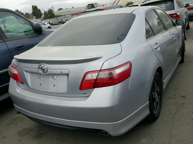 4T1BE46K07U016109 - 2007 TOYOTA CAMRY NEW SILVER photo 4