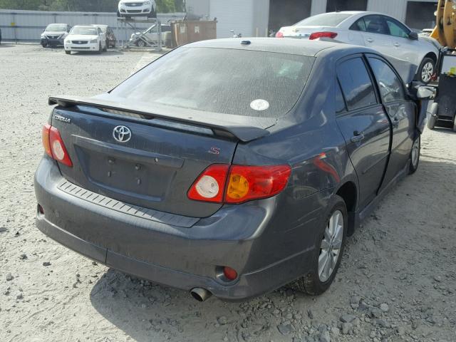 1NXBU4EE6AZ374112 - 2010 TOYOTA COROLLA BA CHARCOAL photo 4