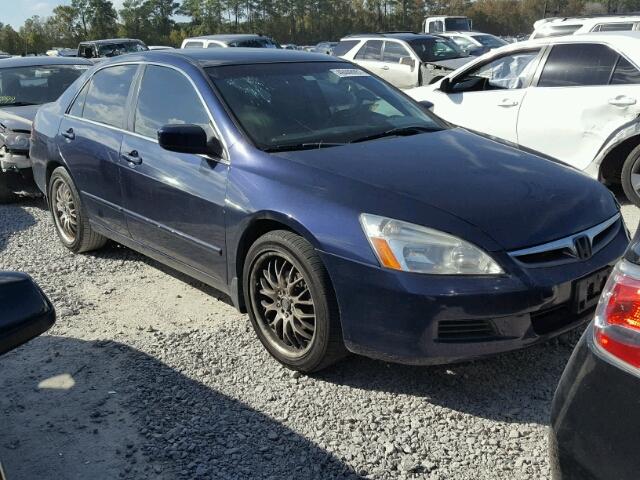 1HGCM56366A128134 - 2006 HONDA ACCORD SE BLUE photo 1