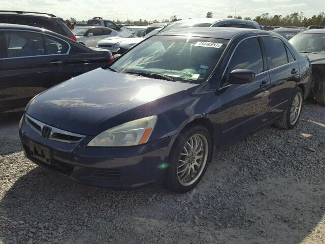 1HGCM56366A128134 - 2006 HONDA ACCORD SE BLUE photo 2