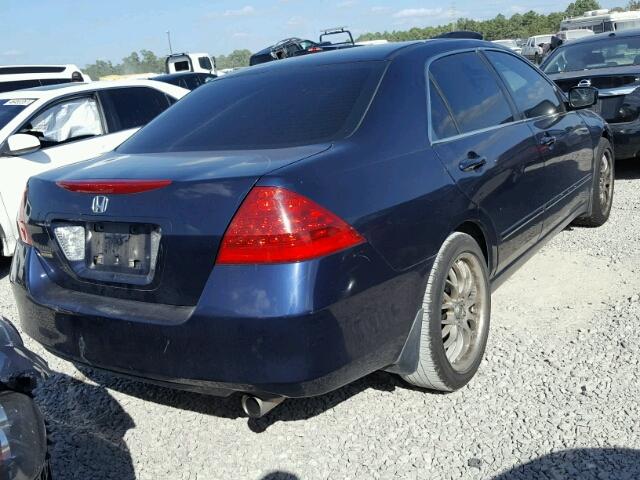 1HGCM56366A128134 - 2006 HONDA ACCORD SE BLUE photo 4