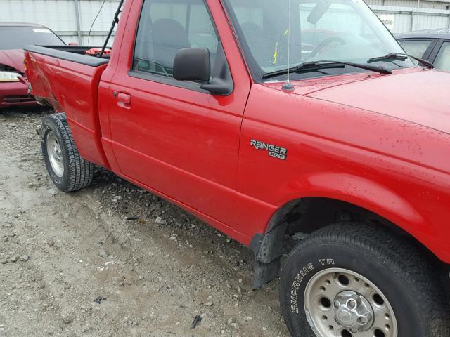 1FTYR10C2WUC44159 - 1998 FORD RANGER RED photo 9