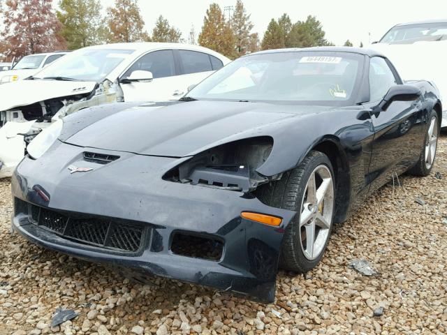 1G1YY24U755100605 - 2005 CHEVROLET CORVETTE BLACK photo 2