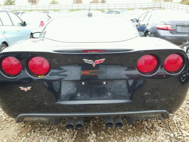 1G1YY24U755100605 - 2005 CHEVROLET CORVETTE BLACK photo 6