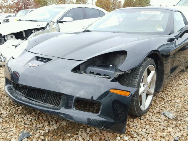 1G1YY24U755100605 - 2005 CHEVROLET CORVETTE BLACK photo 9