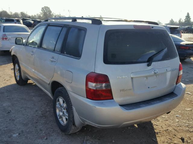 JTEEP21A650085501 - 2005 TOYOTA HIGHLANDER SILVER photo 3