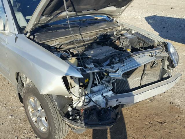 JTEEP21A650085501 - 2005 TOYOTA HIGHLANDER SILVER photo 9