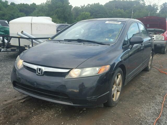 2HGFA15938H511117 - 2008 HONDA CIVIC EXL შავი ფოტო 2