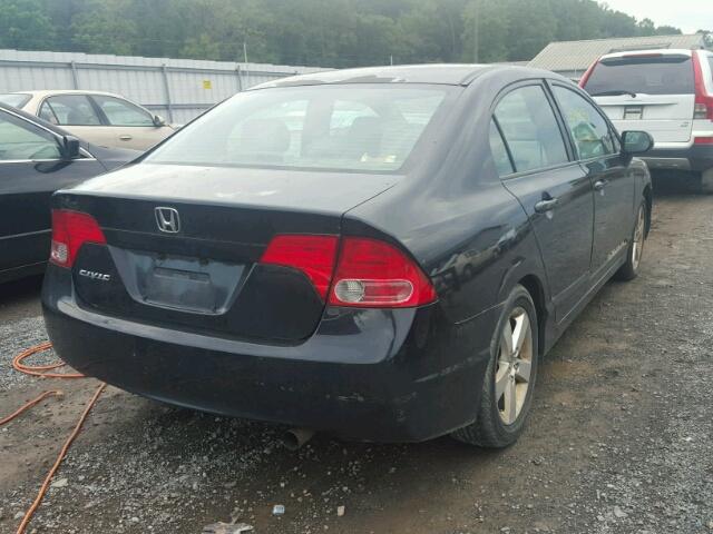 2HGFA15938H511117 - 2008 HONDA CIVIC EXL შავი ფოტო 4