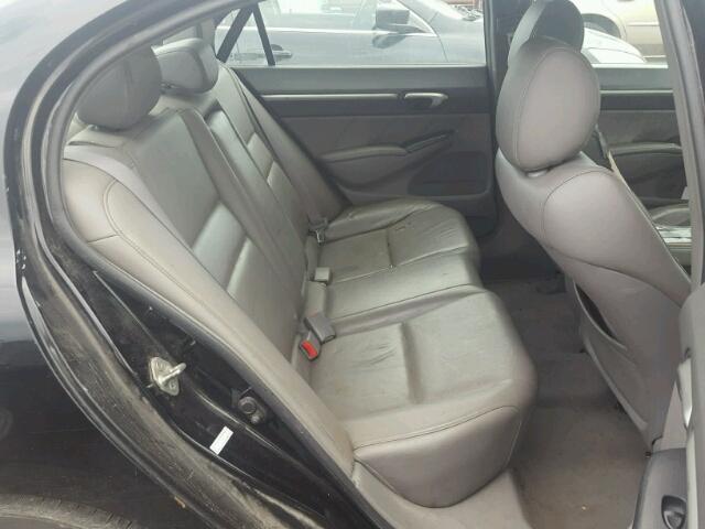 2HGFA15938H511117 - 2008 HONDA CIVIC EXL შავი ფოტო 6