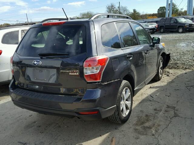 JF2SJADC9FH574852 - 2015 SUBARU FORESTER 2 GRAY photo 4