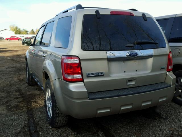 1FMCU9EG6BKA99602 - 2011 FORD ESCAPE LIM BEIGE photo 3