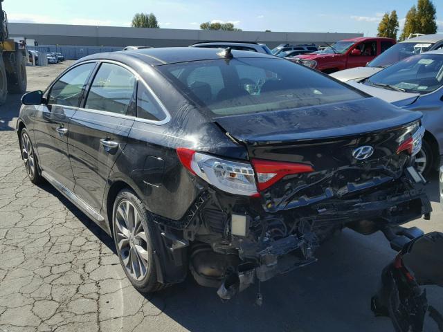 5NPE34AB4FH177859 - 2015 HYUNDAI SONATA SPO BLACK photo 3