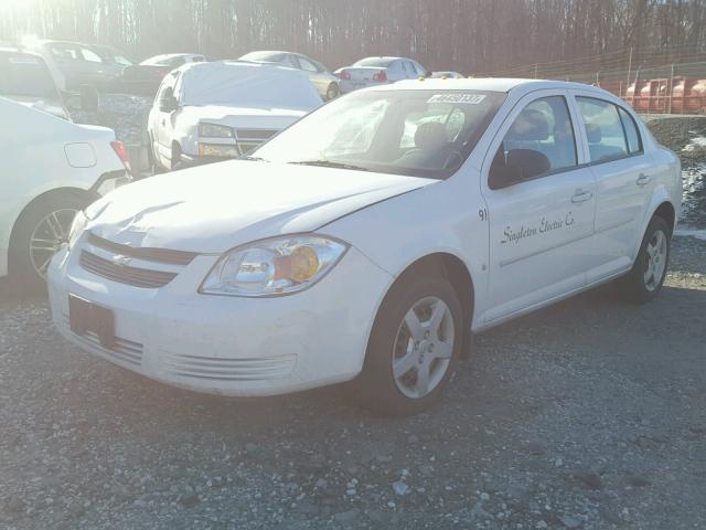 1G1AK58FX87246425 - 2008 CHEVROLET COBALT LS WHITE photo 2