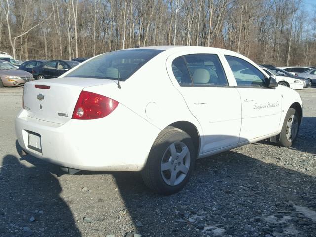 1G1AK58FX87246425 - 2008 CHEVROLET COBALT LS WHITE photo 4