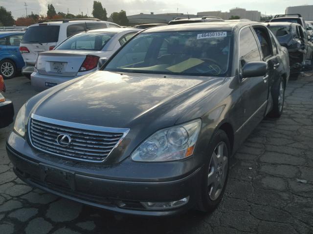 JTHBN36F250174813 - 2005 LEXUS LS 430 GRAY photo 2