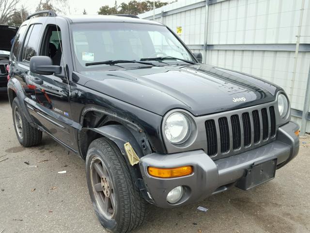 1J4GL48K83W663881 - 2003 JEEP LIBERTY SP BLACK photo 1